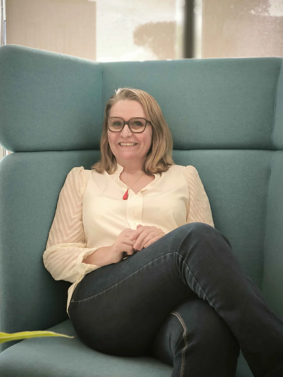 Laëtitia Knopik, diététicienne du sport, dans son espace de consultation