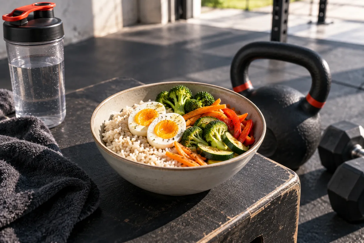 Bol de riz, nutrition et crossfit