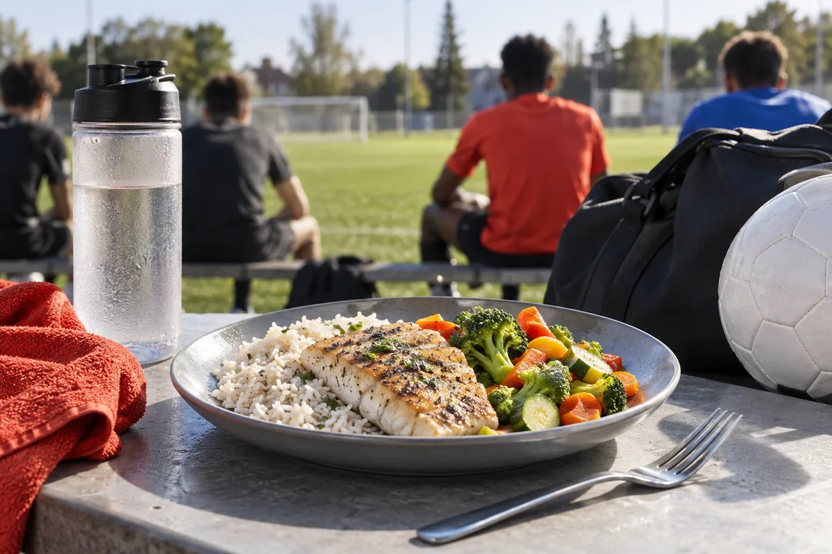Repas d’après-match, nutrition du footballeur