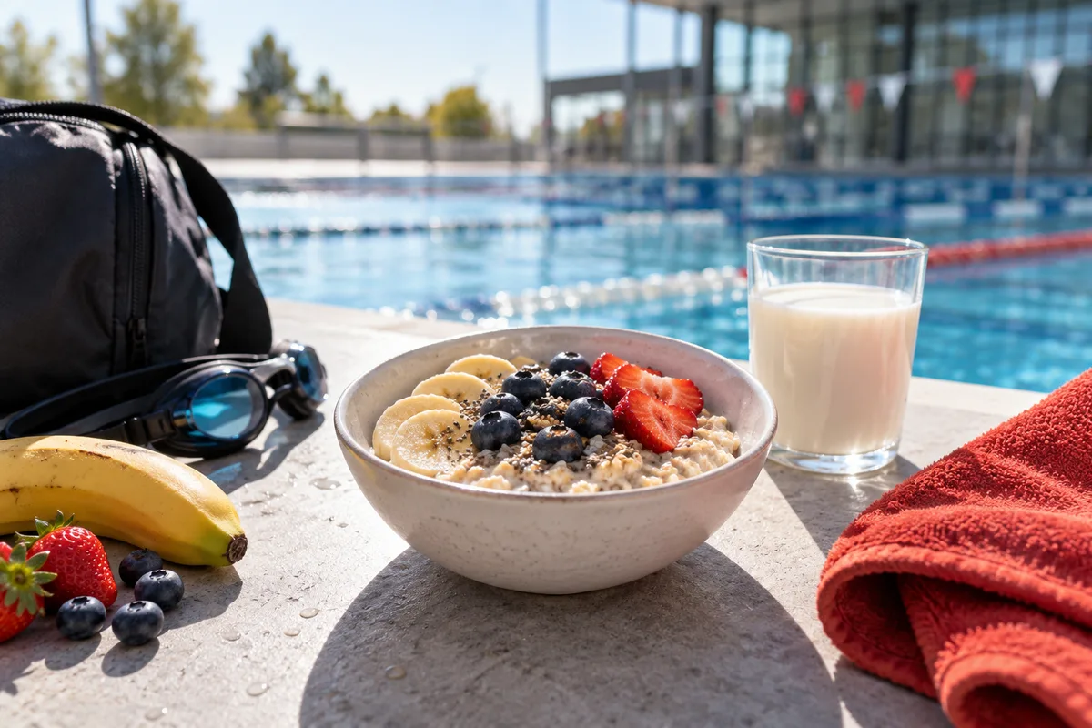Petit-déjeuner après l’entraînement, nutrition du nageur