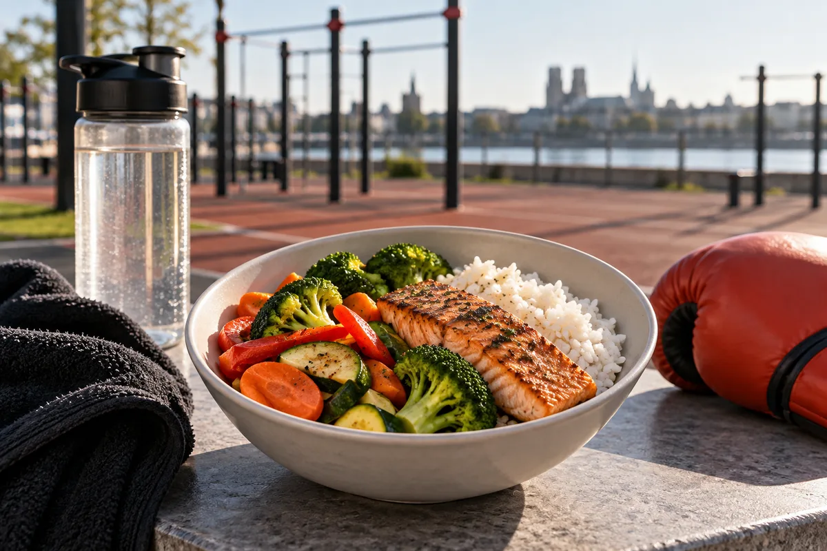 Bol de riz, nutrition des sports de combat