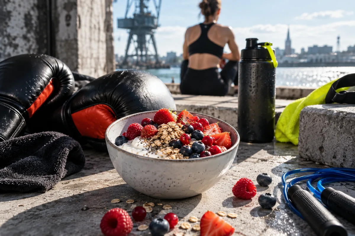 Bol de skyr, nutrition des sports de force et de combat